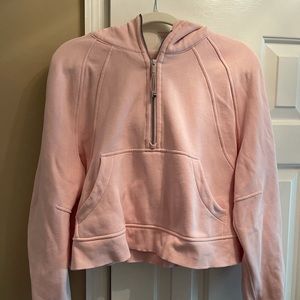 Lululemon Scuba Oversized 1/2 Zip Pink Mist